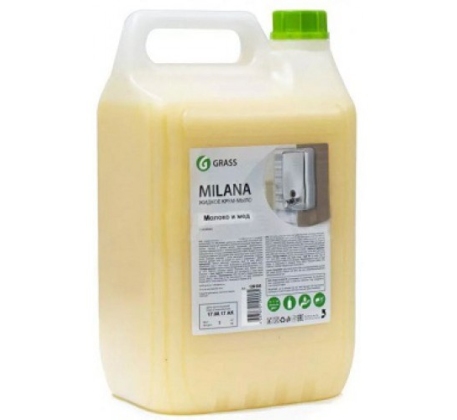 Жидкое мыло ГраСС  5л. молоко и мед 126105 фото 1